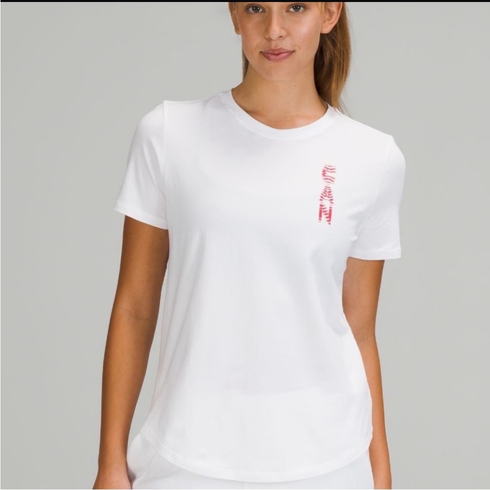 lululemon athletica Team Canada White Short Sleeve Tee with Canada Logo